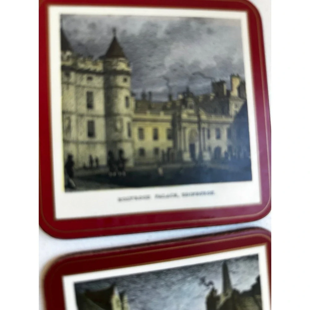 Set of 6 unused Pimpernel Coasters Edinburgh Scotland